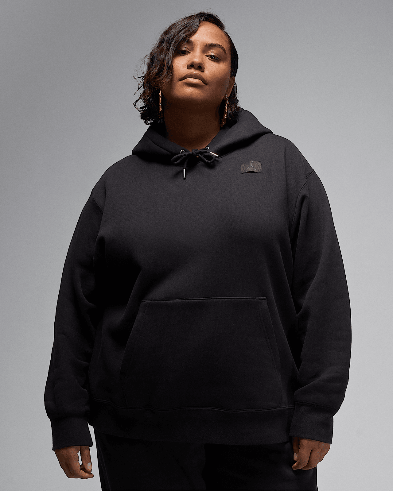 Jordan Flight Fleece Satin Lined Pullover Hoodie Plus Size 11930.0 Sneaks.kg